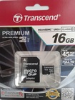 microSDHC 16Gb (UHS-1) Transcend class 10 (adapter SD)