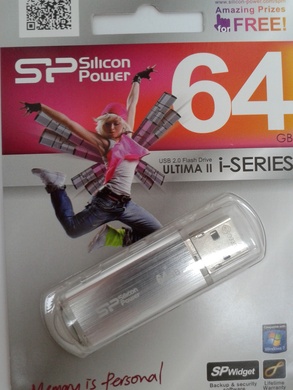 USB 2.0 SiliconPower Ultima II - I series 64Gb Silver