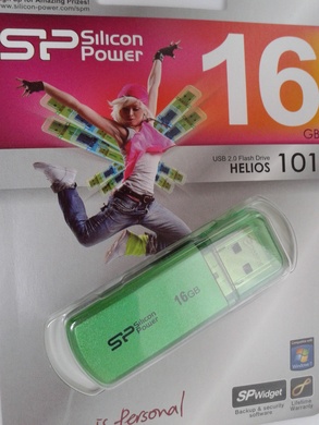 USB 2.0 SiliconPower Helios 101 16Gb Green