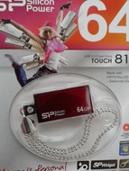 USB 2.0 SiliconPower Touch 810 64Gb Red