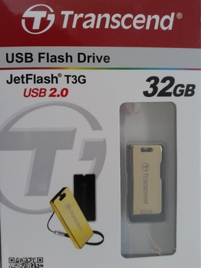 USB 2.0 Transcend JetFlash T3G 32Gb Gold