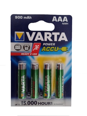 Акумулятори VARTA Power accus 56713 (4) 900мА