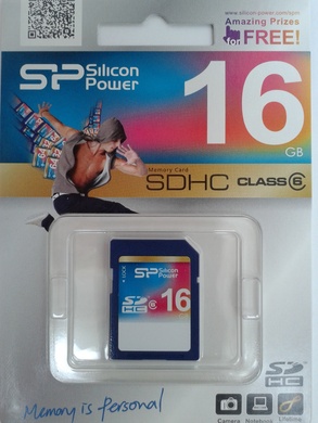 SDHC 16Gb SiliconPower class 6