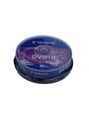 DVD+R Verbatim 4,7Gb 16x cake 10