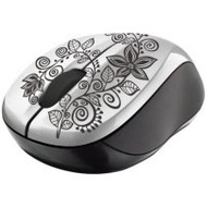 Мышь IT/mouse TRUST Vivy Wireless Mini Mouse White Flowers