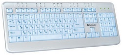 Клавиатура IT/kbrd DEFENDER Galaxy 4710 S подсветка, серебро