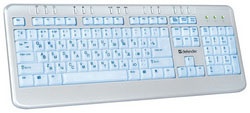 Клавиатура IT/kbrd DEFENDER Galaxy 4710 S подсветка, серебро