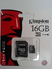 MicroSDHC 16Gb Kingston Class 10 (адаптер SD)