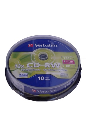 CD-RW Verbatim 700 Mb 12x cake 10