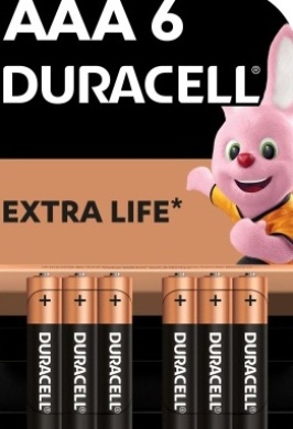 Батарейка DURACELL LR03 MN2400 1х6 шт.