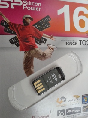 USB 2.0 SiliconPower Touch T02 16Gb Black