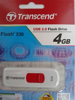 USB 2.0 Transcend JetFlash 530 4Gb White