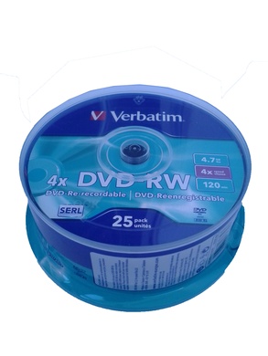 DVD-RW Verbatim 4,7 Gb 4x cake 25