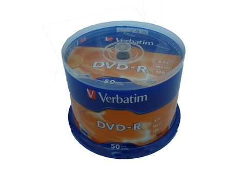 DVD-R Verbatim 4,7Gb 16x cake 50