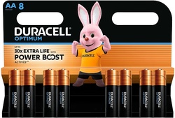 Батарейка DURACELL LR06 KPD 08*10 Optimum уп. 1x8 шт.